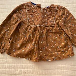 Zara Brown Floral Top